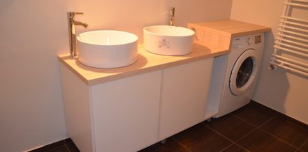 Mobilier de baie pentru lavoare aplicate